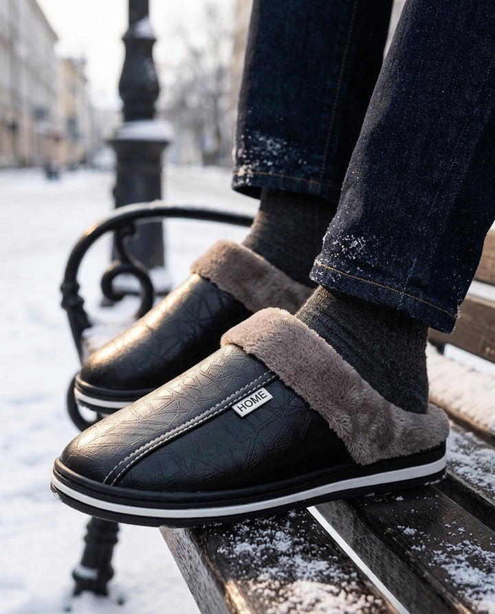 Gary | Refined Fleece Lined Winter Slippers