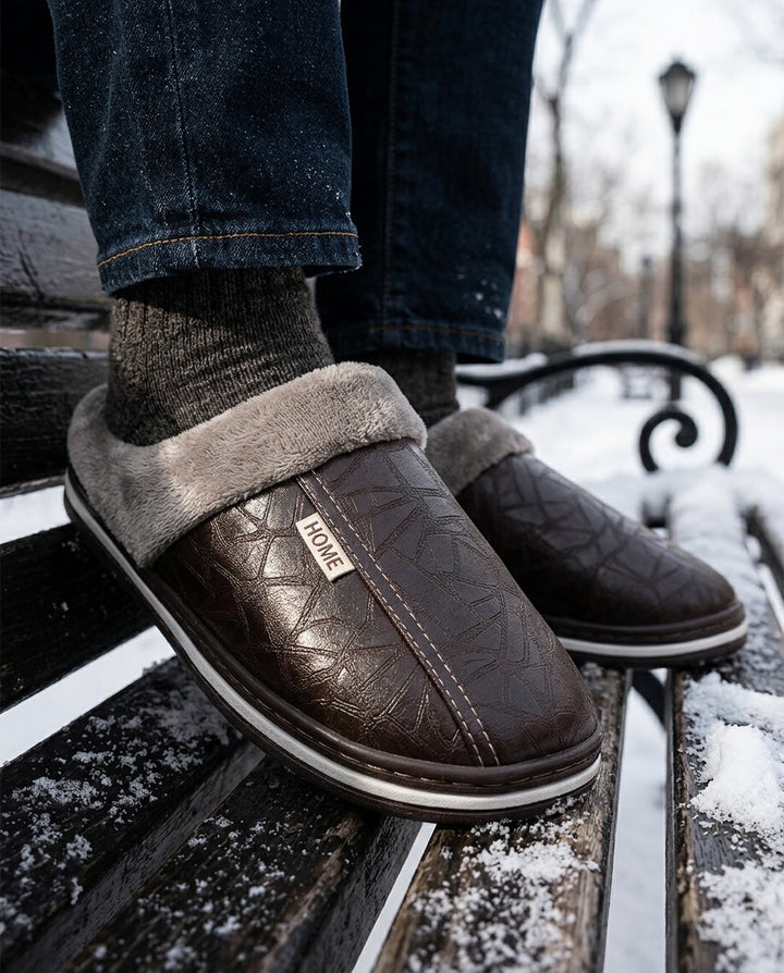 Gary | Refined Fleece Lined Winter Slippers