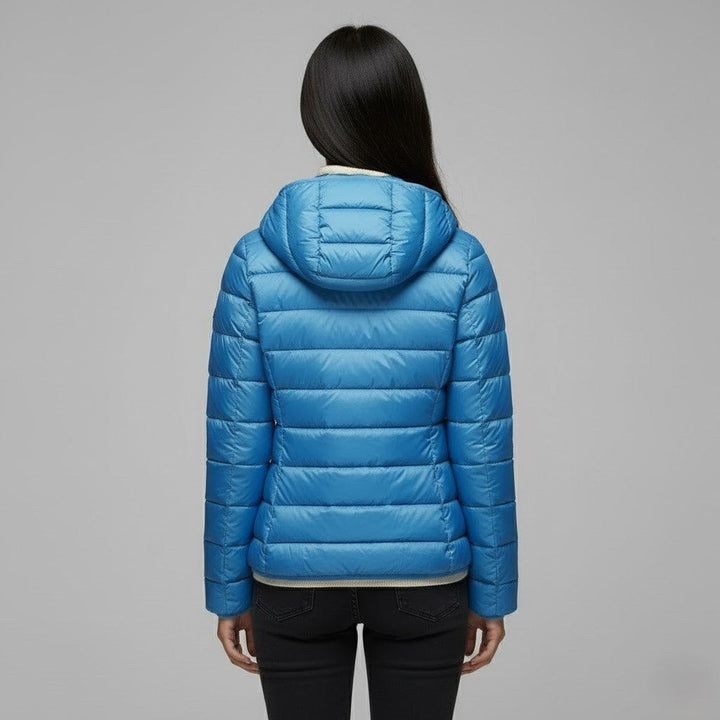 Gloria | Chic Quilted Hooded Zip Up Puffer Jacket
