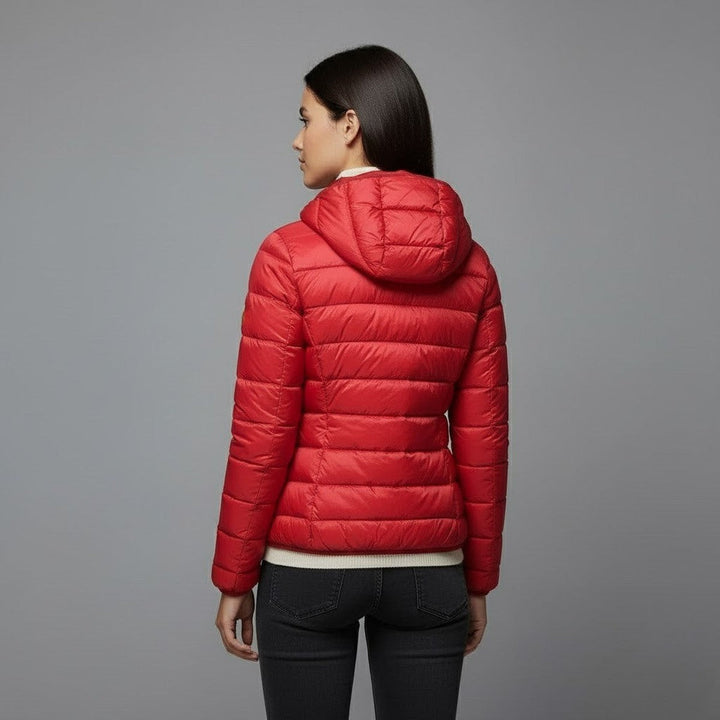 Gloria | Chic Quilted Hooded Zip Up Puffer Jacket