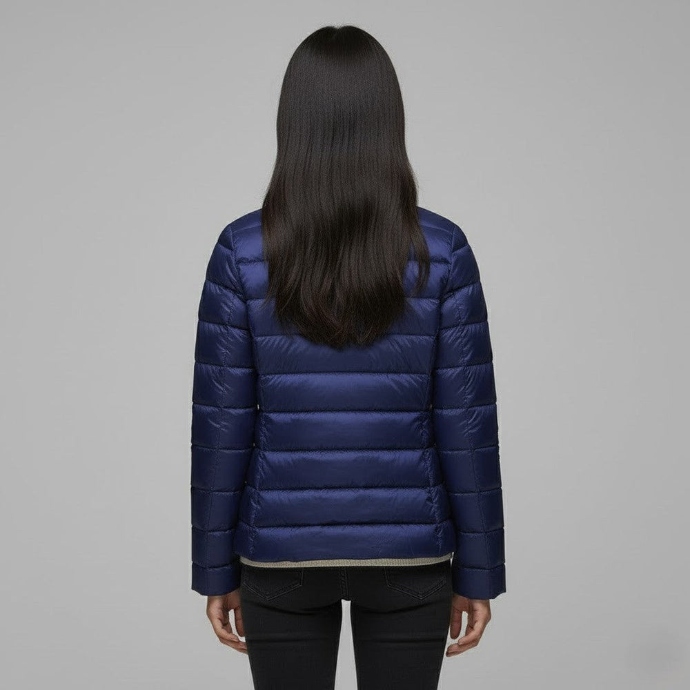 Gloria | Chic Quilted Hooded Zip Up Puffer Jacket