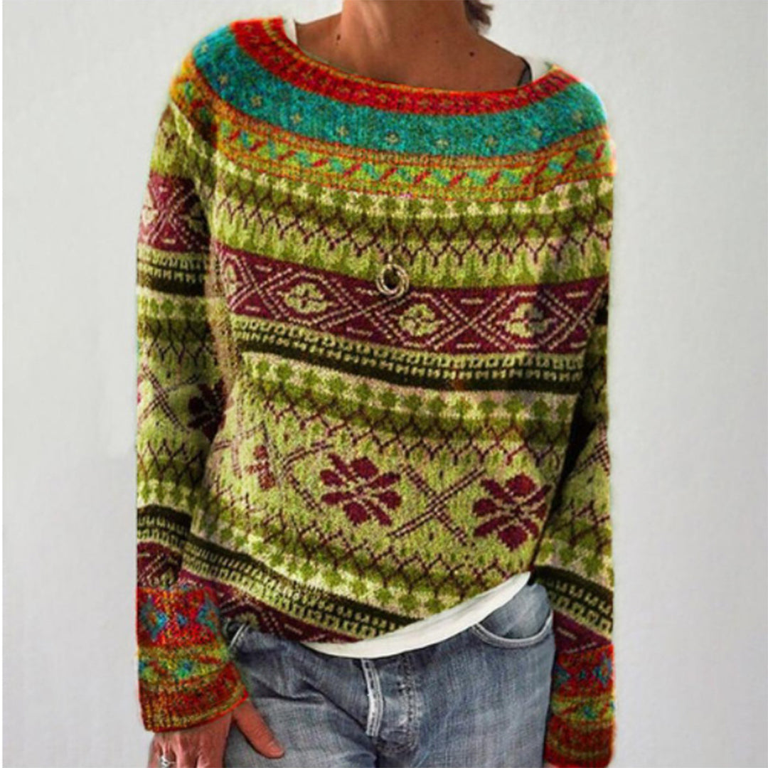 Gloria | Classic Fair Isle Christmas Sweater Women