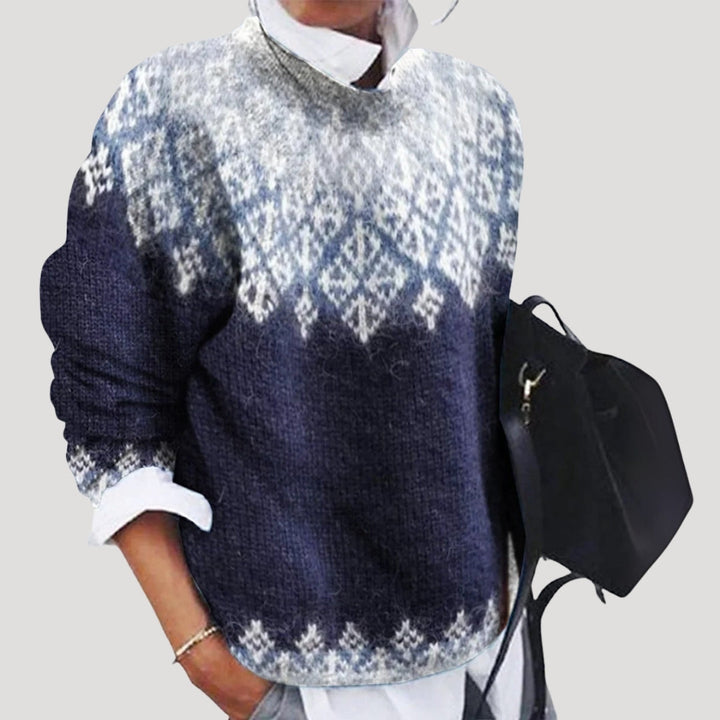 Grace | Fair Isle Christmas Sweater Women Crewneck Pullover