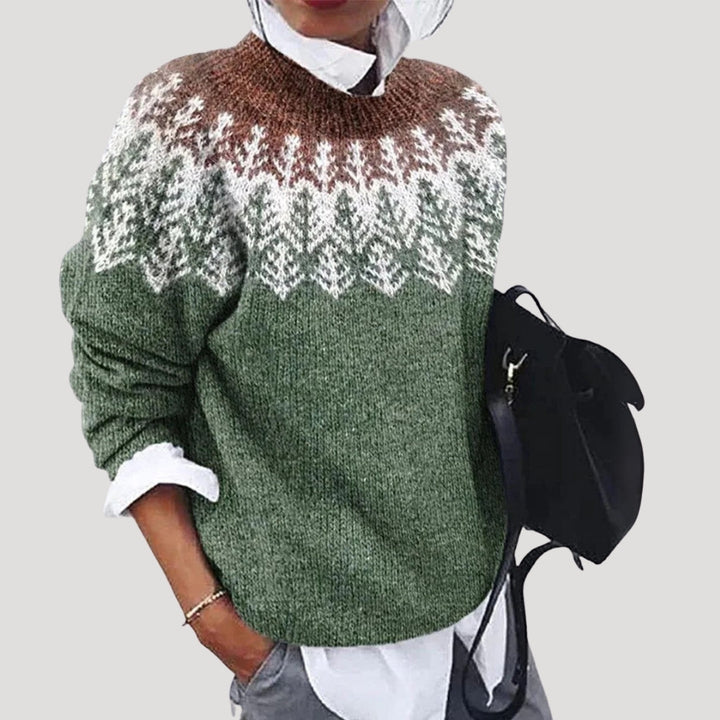 Grace | Fair Isle Christmas Sweater Women Crewneck Pullover