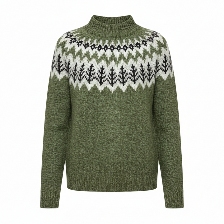 Grace | Fair Isle Christmas Sweater Women Crewneck Pullover