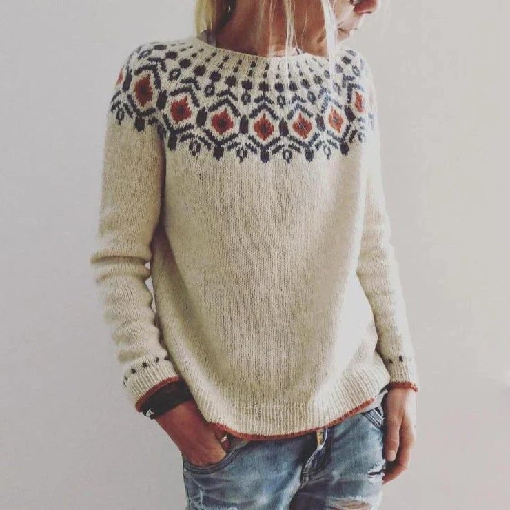 Hannah | Elegant Fair Isle Christmas Sweater Women