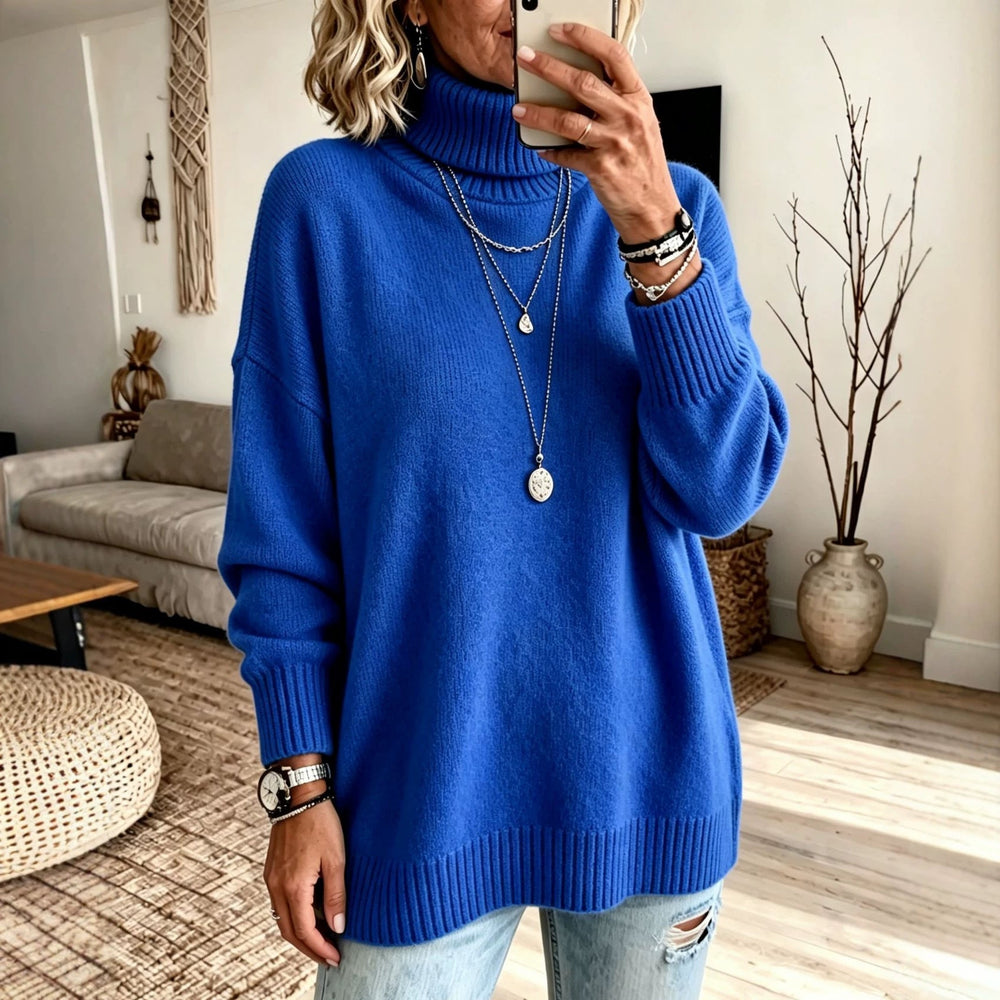 Hannah | Relaxed Oversized Ribbed Turtleneck Sweater