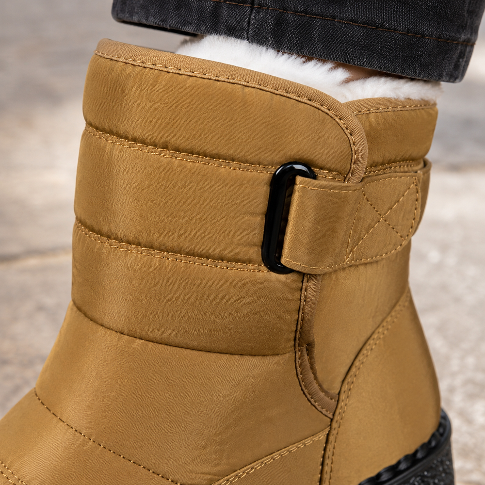 Hannah | Sophisticated Quilted Mid-Calf Winter Boots