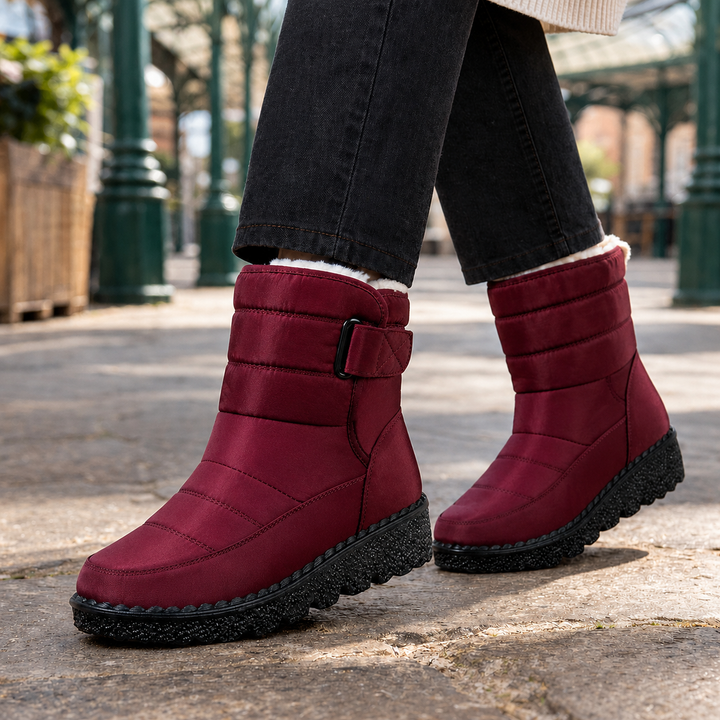 Hannah | Sophisticated Quilted Mid-Calf Winter Boots