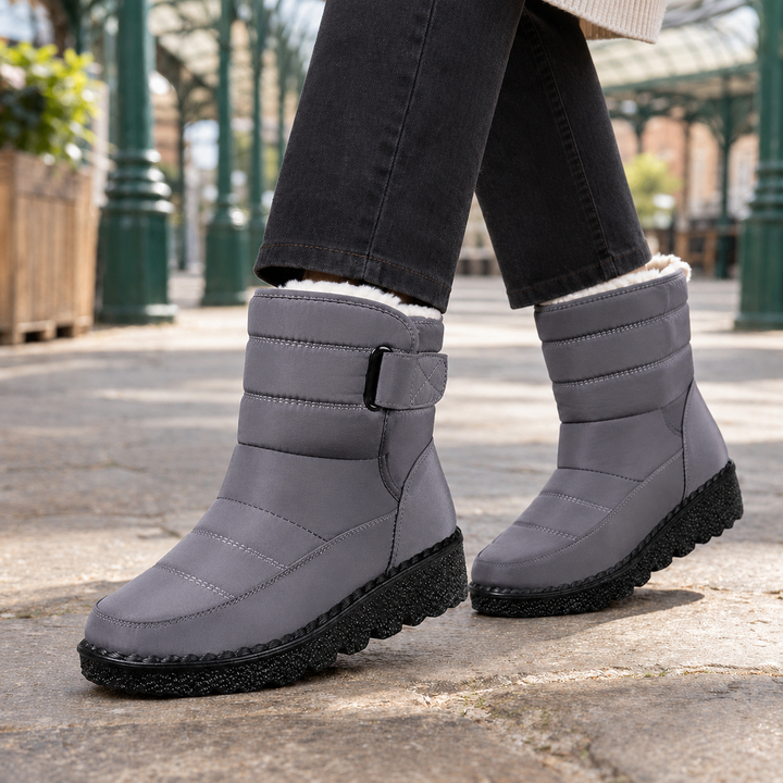 Hannah | Sophisticated Quilted Mid-Calf Winter Boots