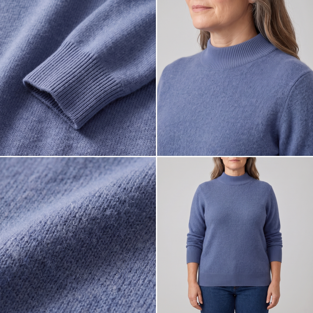 Hannah | Stylish Long Sleeve Knit Turtleneck Sweater