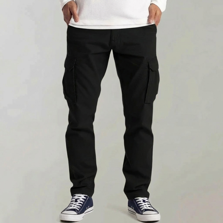 Harold | Polished Slim Straight Multi Pocket Cargo Pants