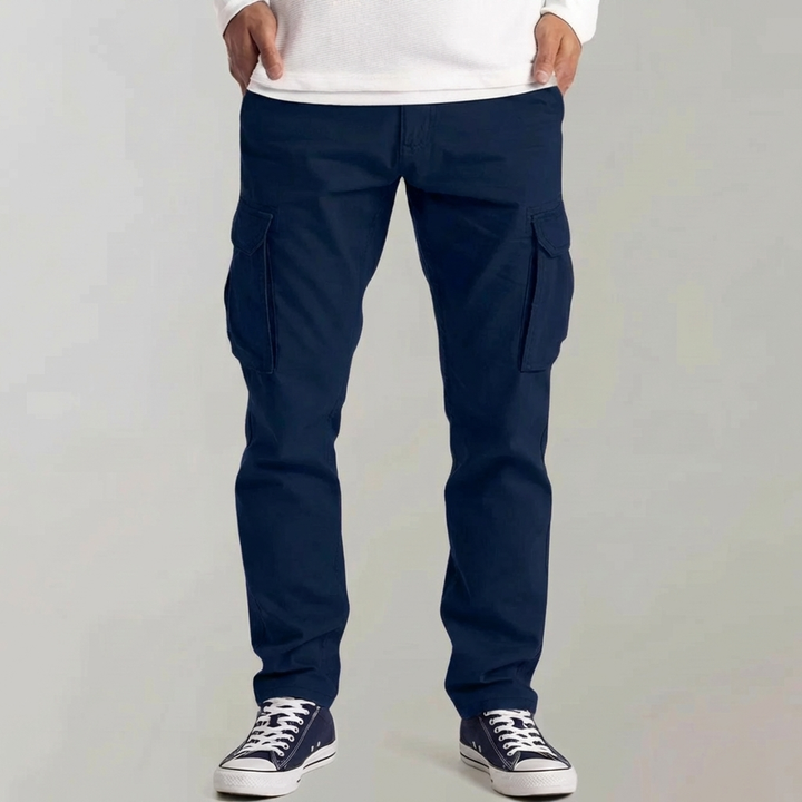 Harold | Polished Slim Straight Multi Pocket Cargo Pants