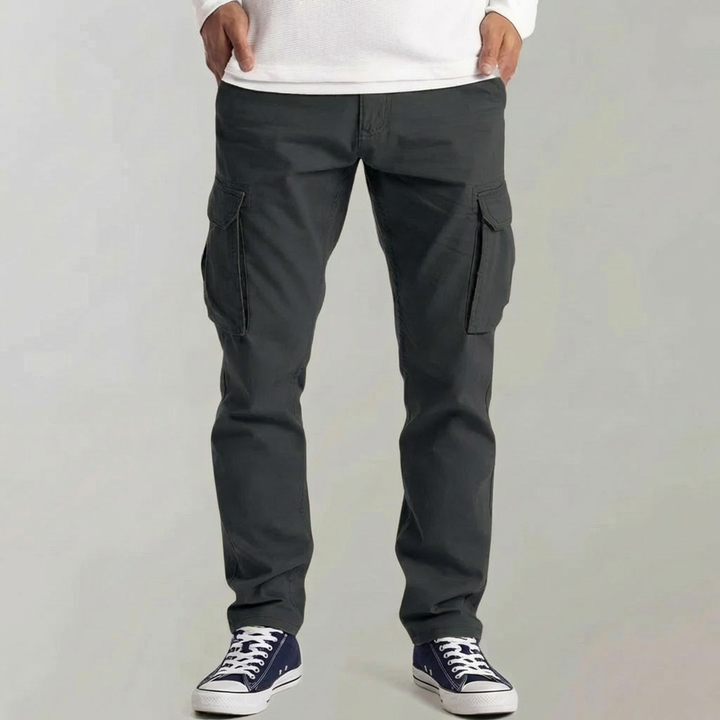 Harold | Polished Slim Straight Multi Pocket Cargo Pants