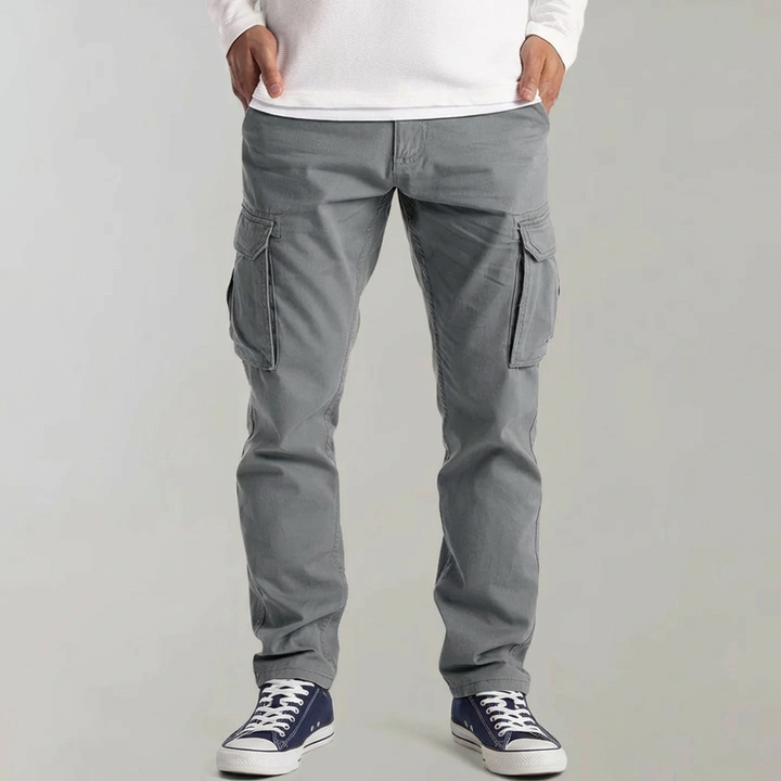 Harold | Polished Slim Straight Multi Pocket Cargo Pants