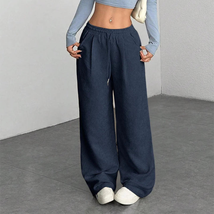 Heather | Cozy Wide Leg Sweatpants with Drawstring Waist