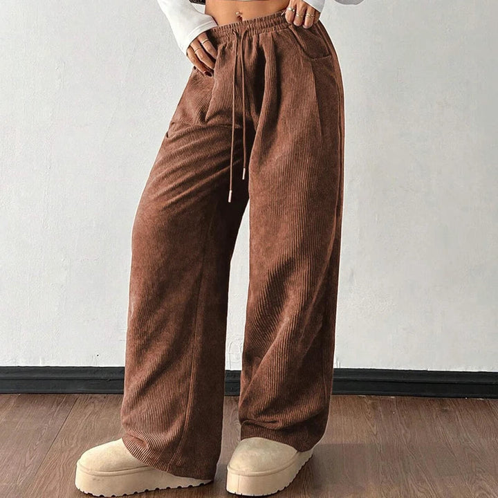 Heather | Cozy Wide Leg Sweatpants with Drawstring Waist