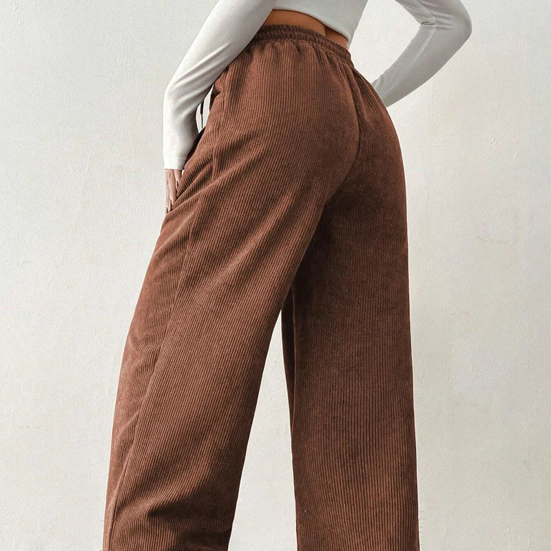 Heather | Cozy Wide Leg Sweatpants with Drawstring Waist