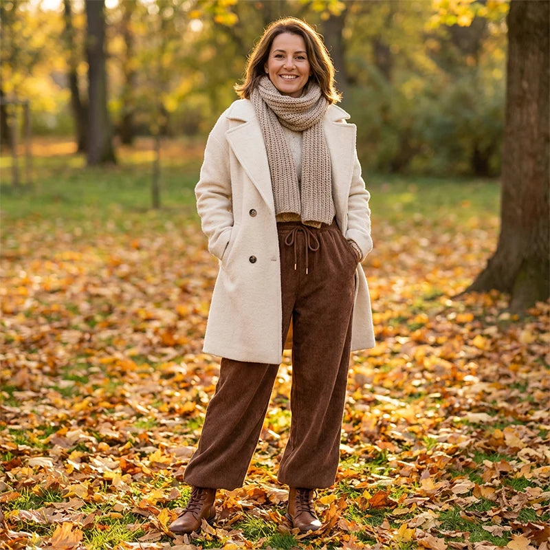 Heather | Cozy Wide Leg Sweatpants with Drawstring Waist