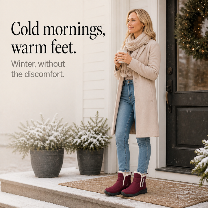 Heather | Plush-Lined Pull-On Ankle Snow Boots