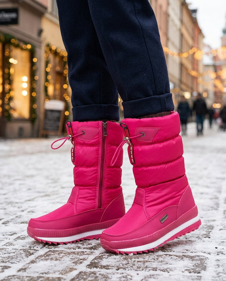 Helen | Graceful Quilted Winter Boots with Toggle Drawcord