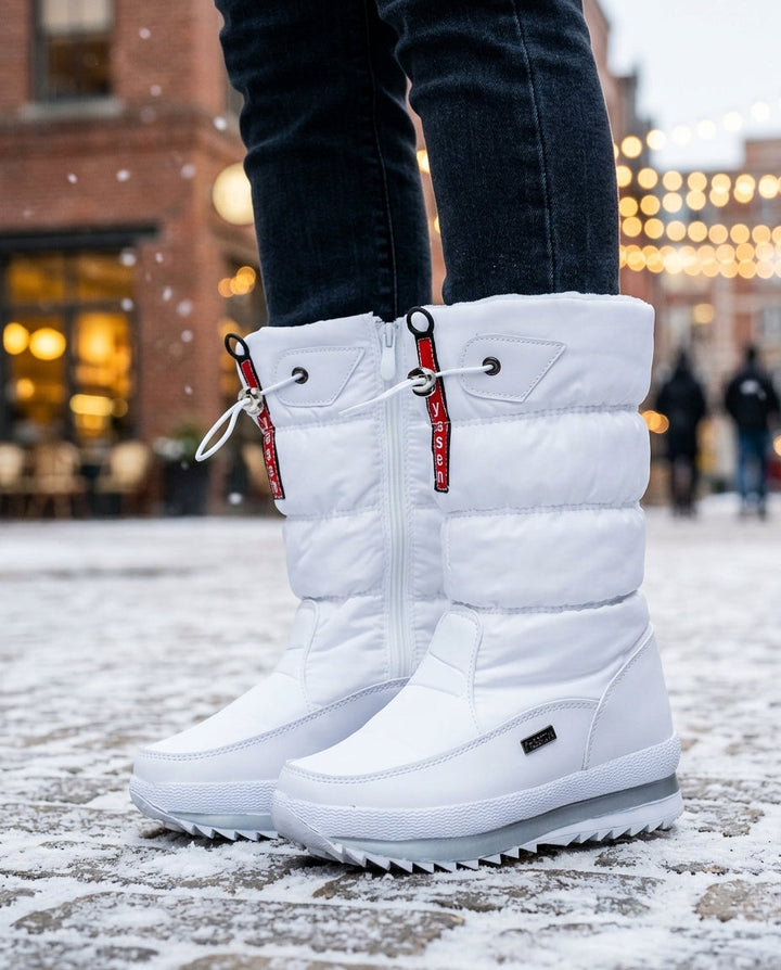 Helen | Graceful Quilted Winter Boots with Toggle Drawcord