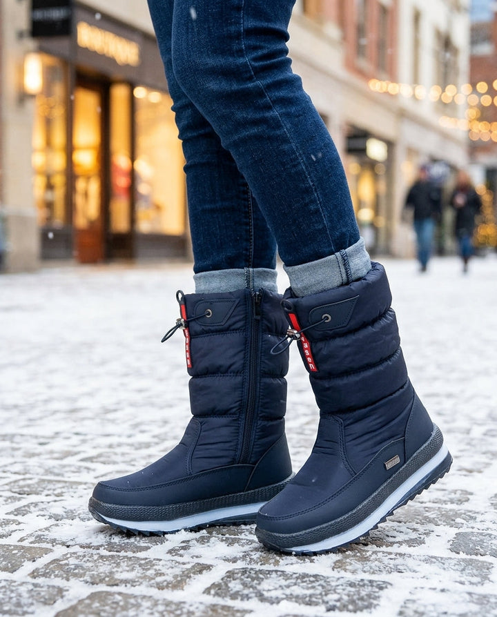 Helen | Graceful Quilted Winter Boots with Toggle Drawcord