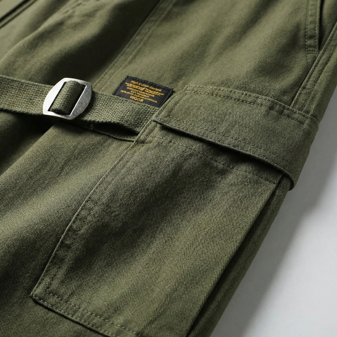 Henry | Polished Belted Tactical Cargo Pants