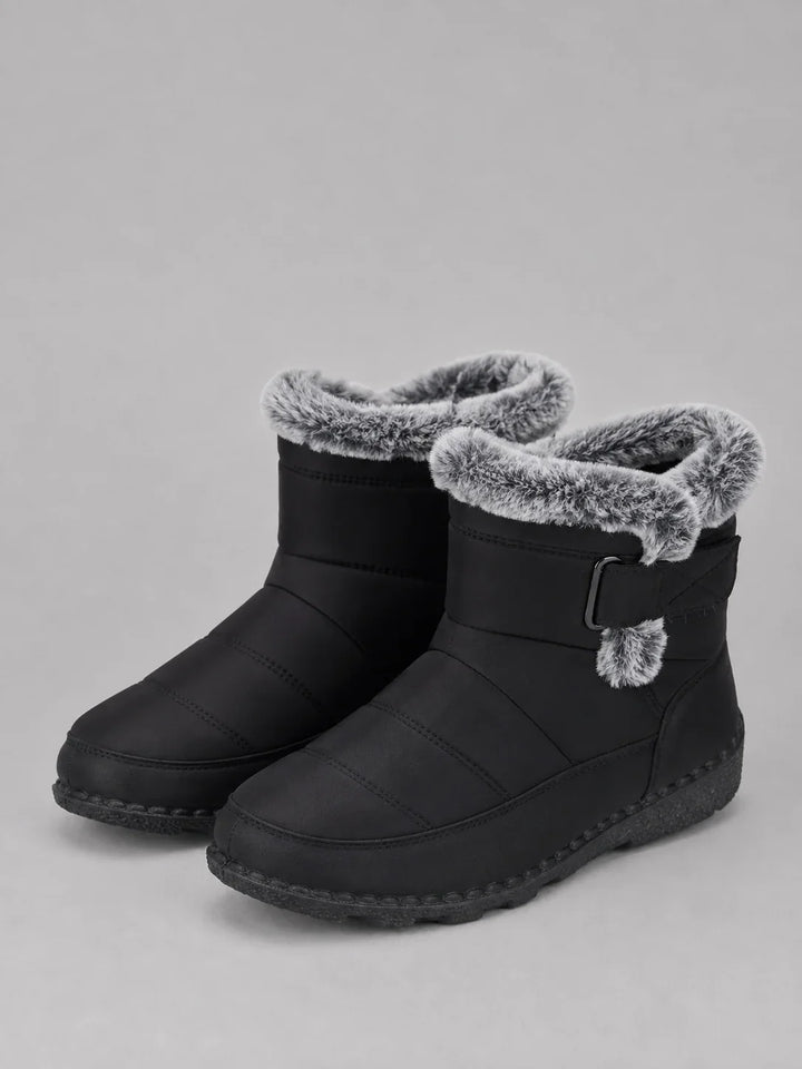 Isabella | Stylish Quilted Ankle Snow Boots Women