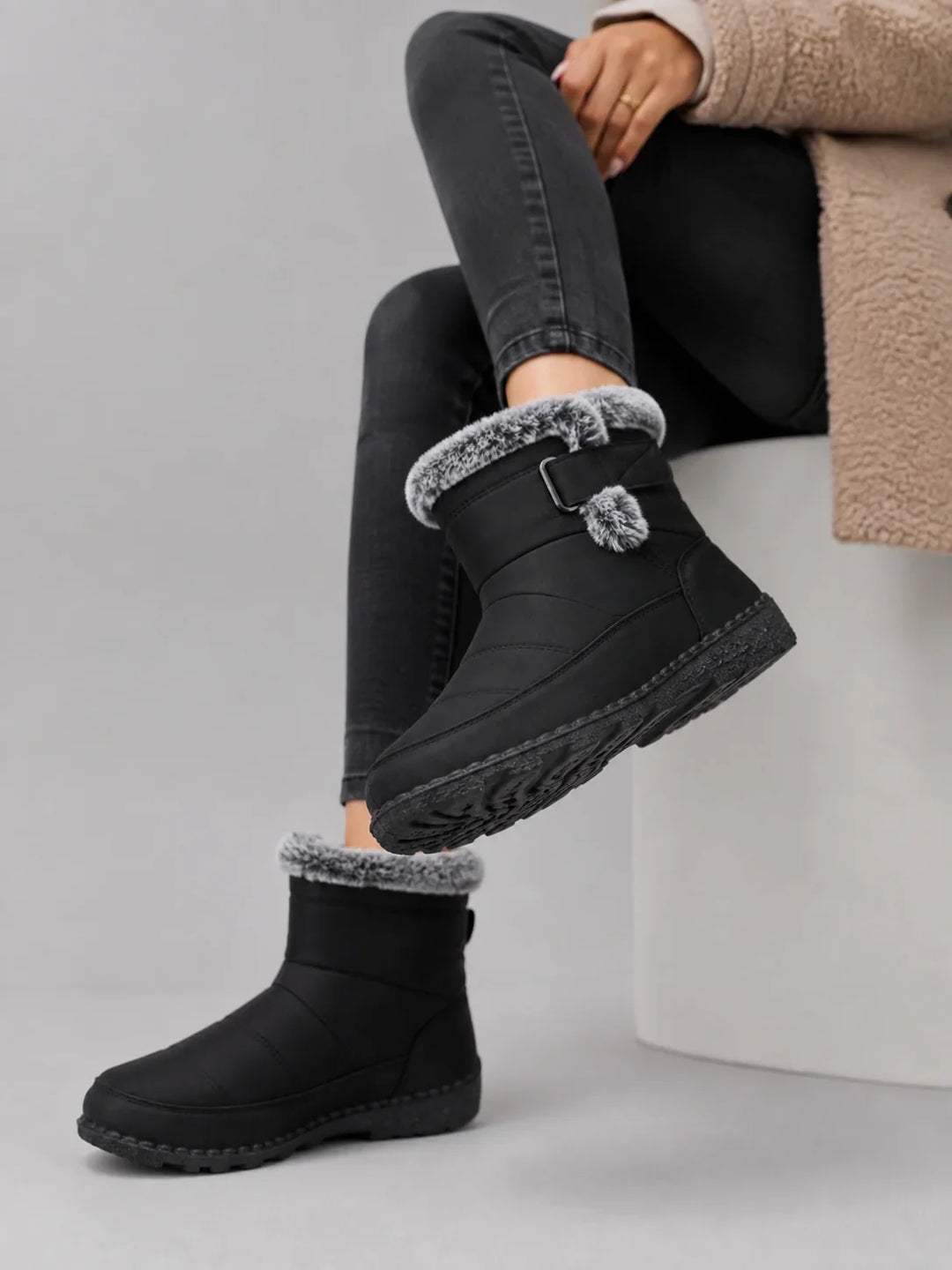 Isabella | Stylish Quilted Ankle Snow Boots Women