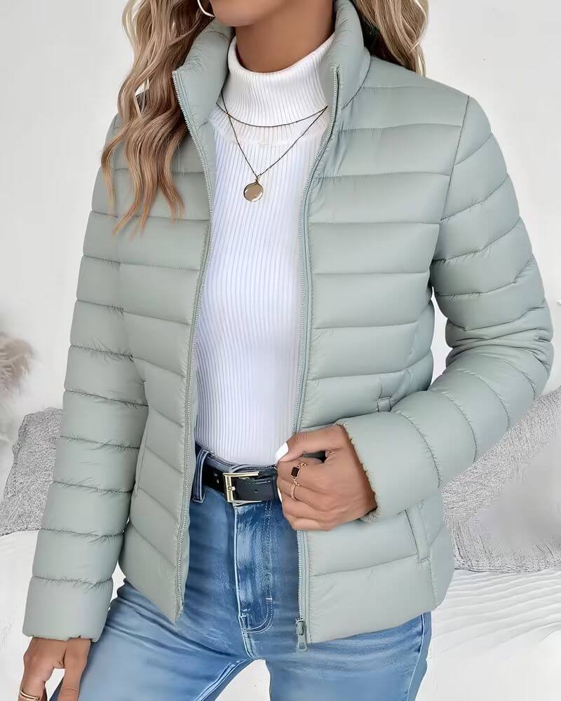 Isabella | Timeless High Collar Quilted Puffer Jacket