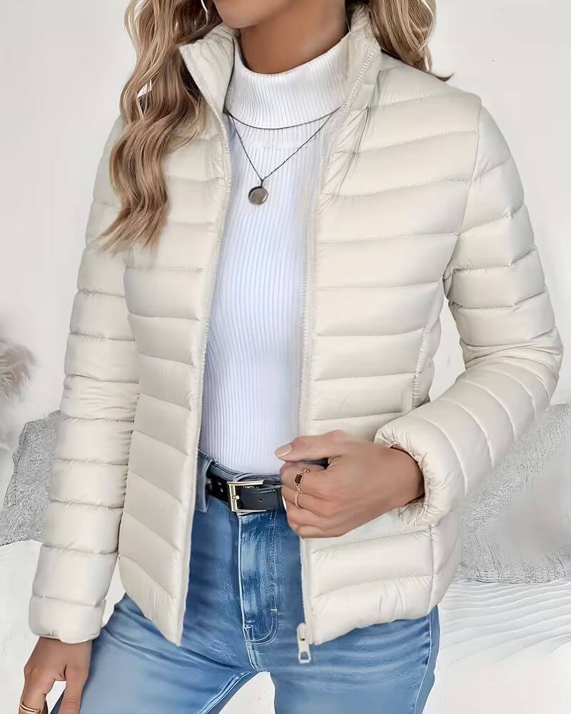 Isabella | Timeless High Collar Quilted Puffer Jacket