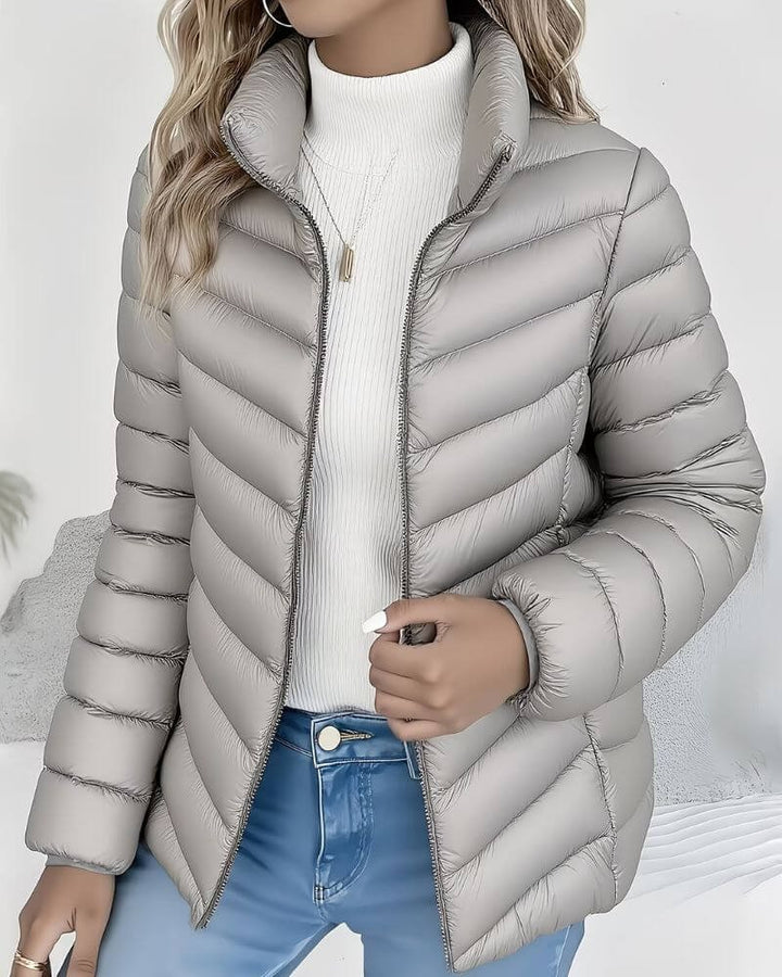 Isabella | Timeless High Collar Quilted Puffer Jacket