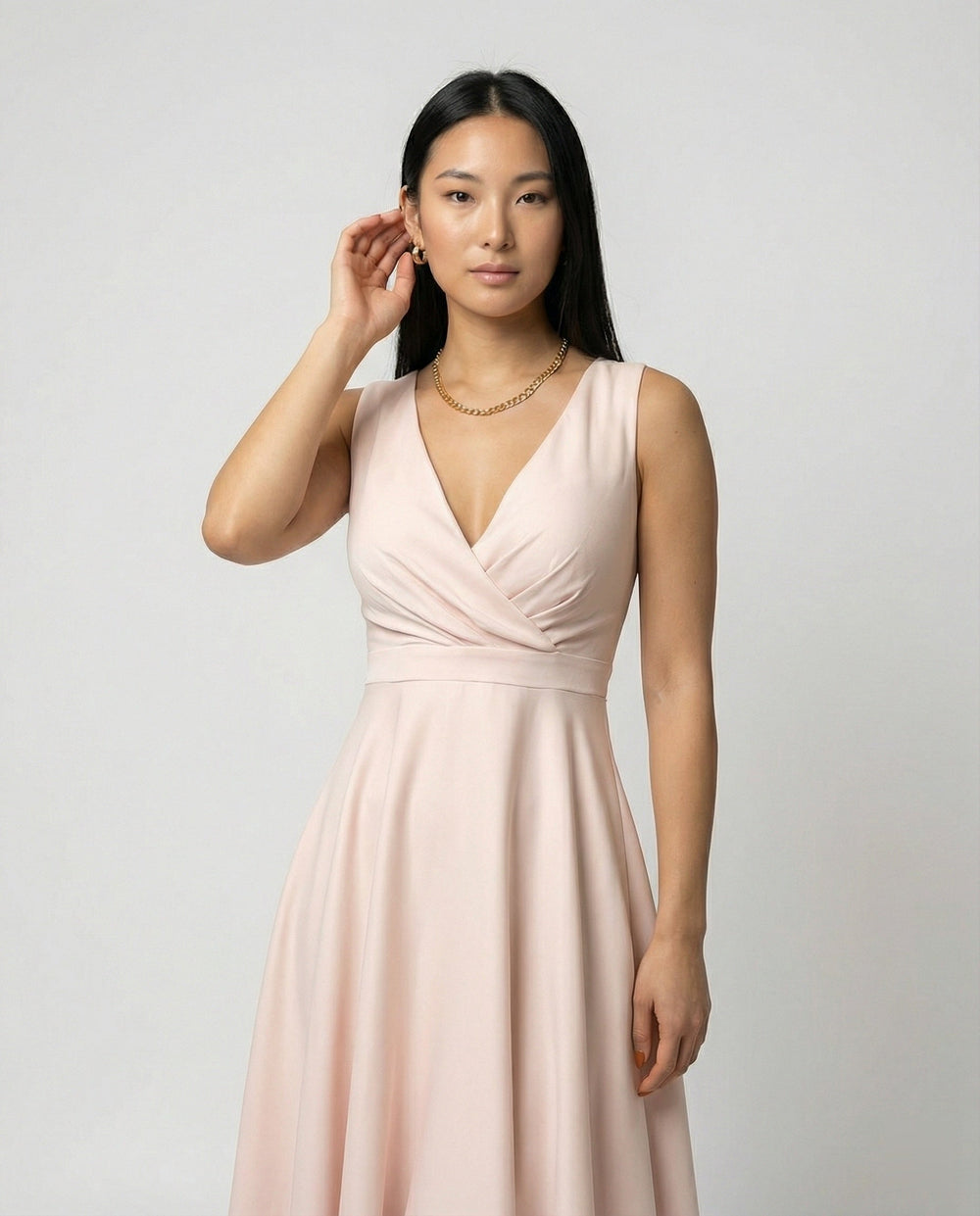 Isabella | Timeless Wrap V-Neck Fall Wedding Guest Dress