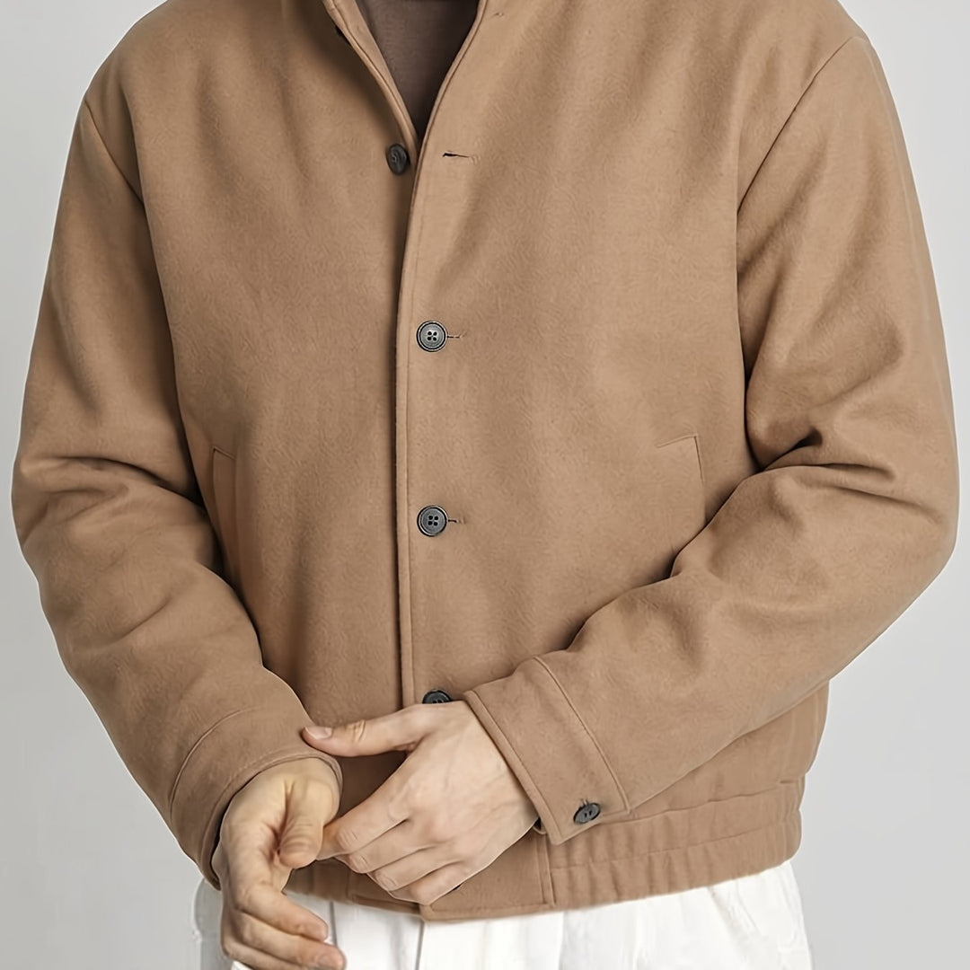 Jack | Elegant Button-Front Bomber Jacket