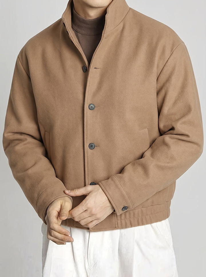 Jack | Elegant Button-Front Bomber Jacket