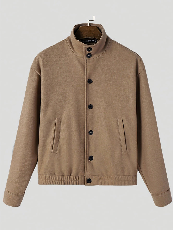 Jack | Elegant Button-Front Bomber Jacket