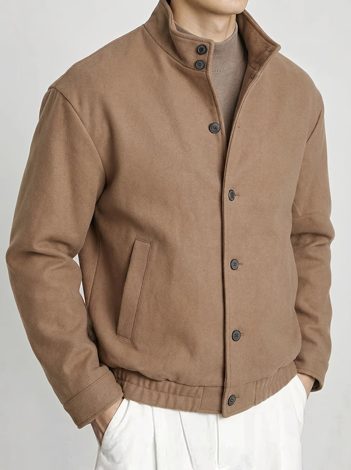 Jack | Elegant Button-Front Bomber Jacket