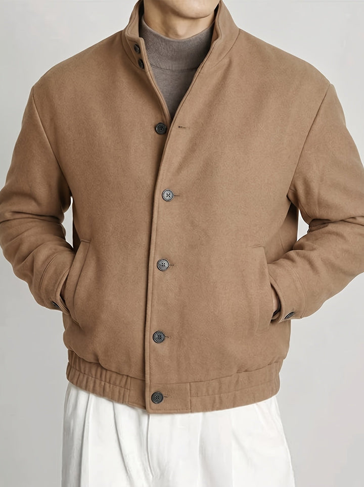 Jack | Elegant Button-Front Bomber Jacket