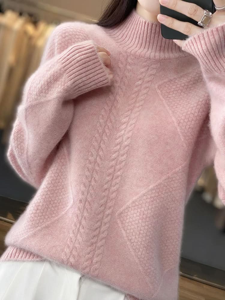 Janet | Effortless Cable Knit Turtleneck Sweater