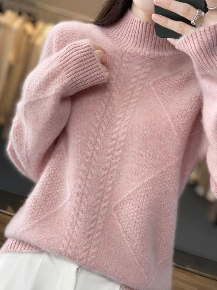 Janet | Effortless Cable Knit Turtleneck Sweater