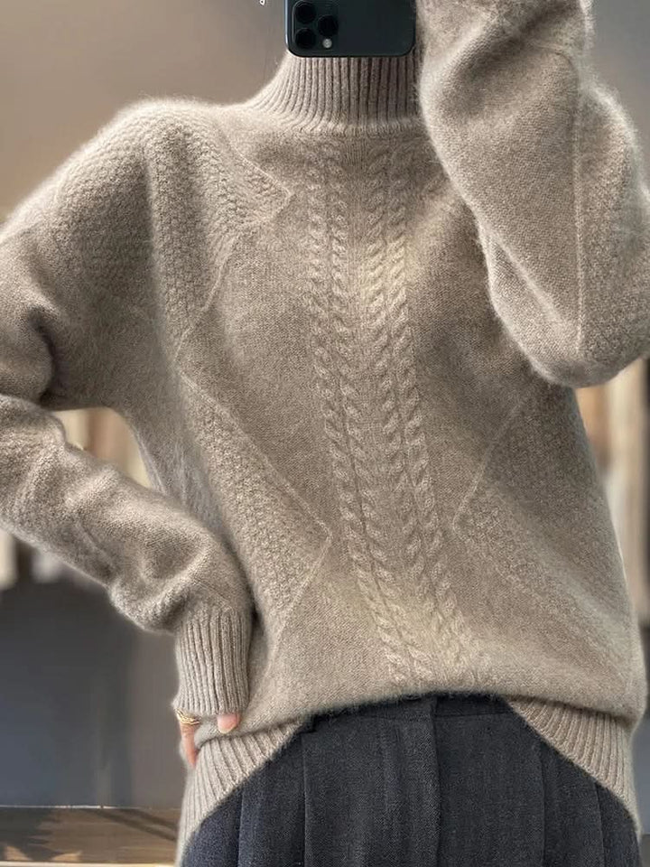 Janet | Effortless Cable Knit Turtleneck Sweater
