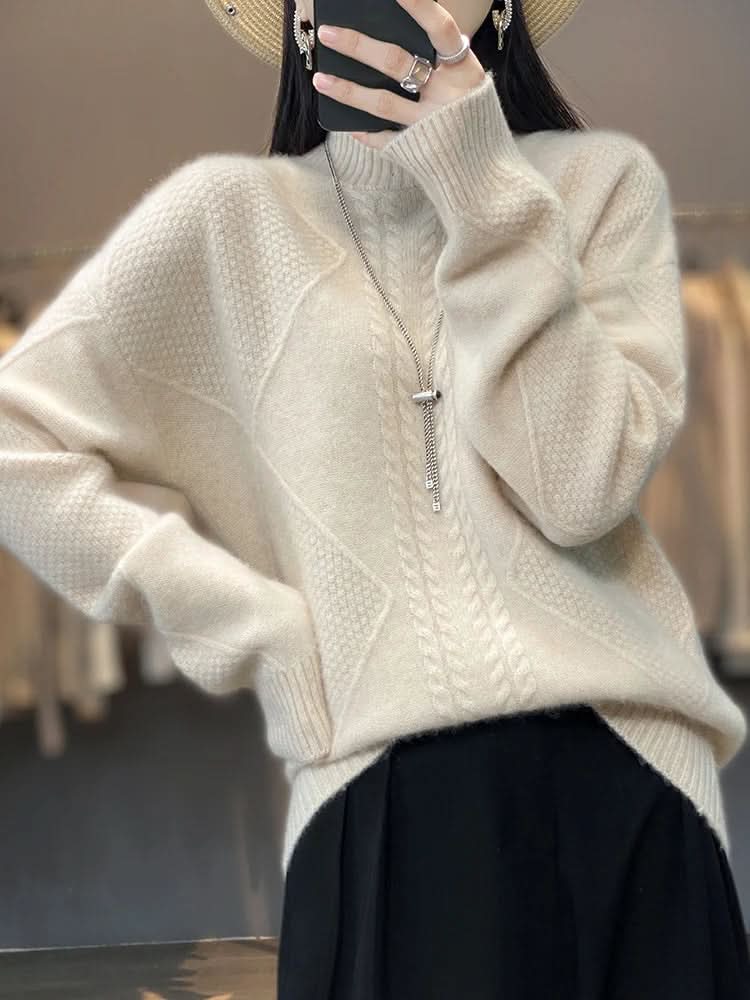 Janet | Effortless Cable Knit Turtleneck Sweater