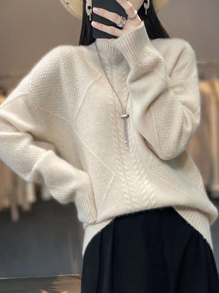 Janet | Effortless Cable Knit Turtleneck Sweater