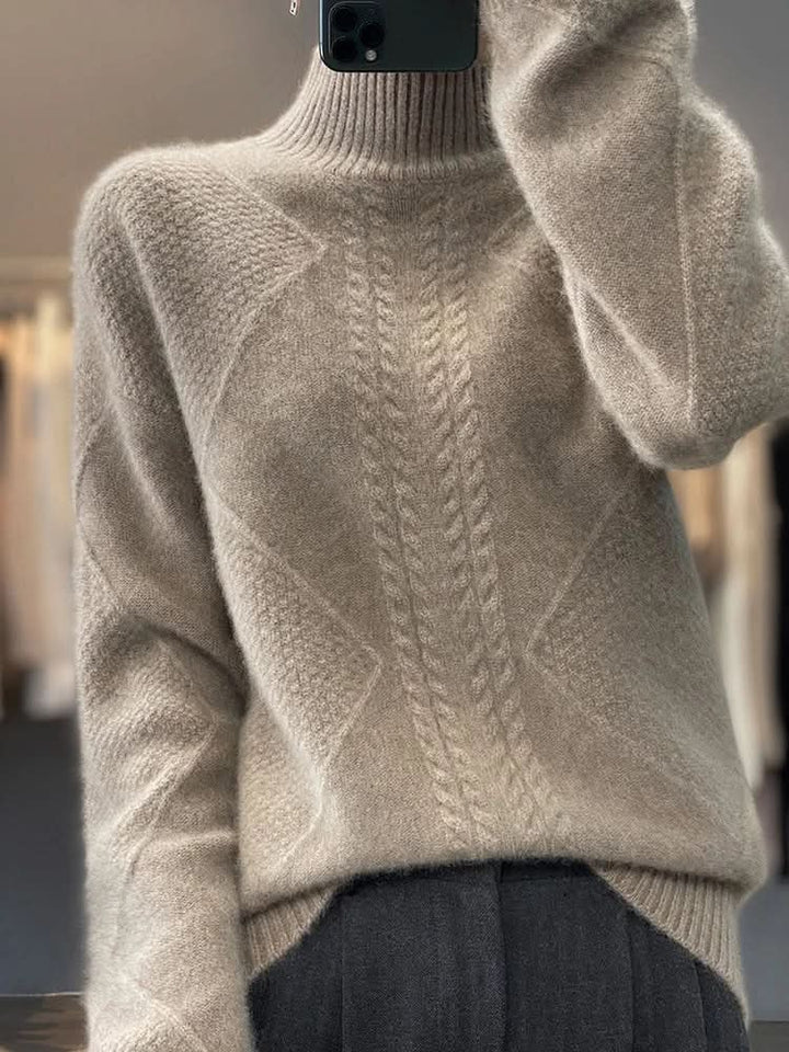 Janet | Effortless Cable Knit Turtleneck Sweater