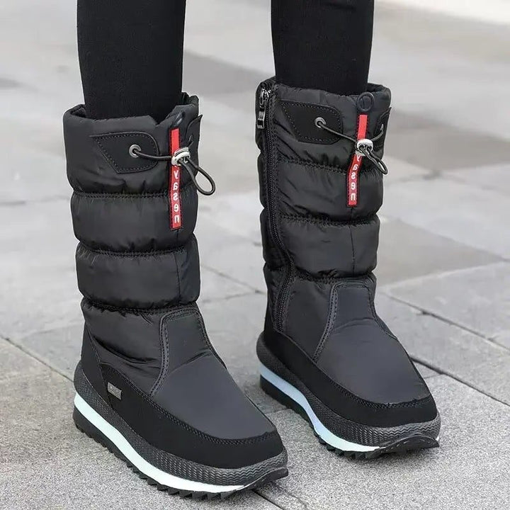 Janice | Cozy Mid Calf Puffer Snow Boots Women