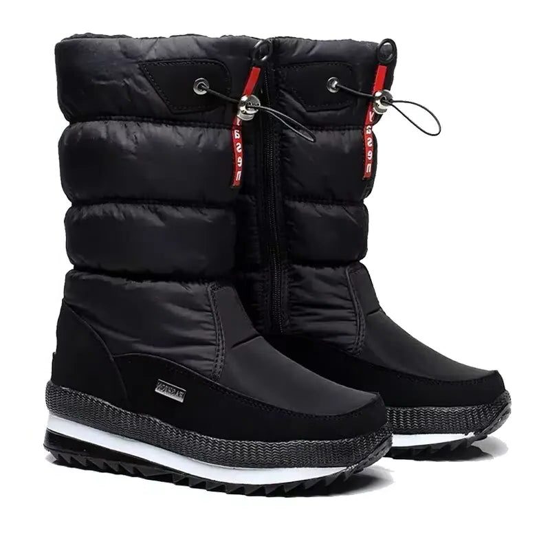 Janice | Cozy Mid Calf Puffer Snow Boots Women