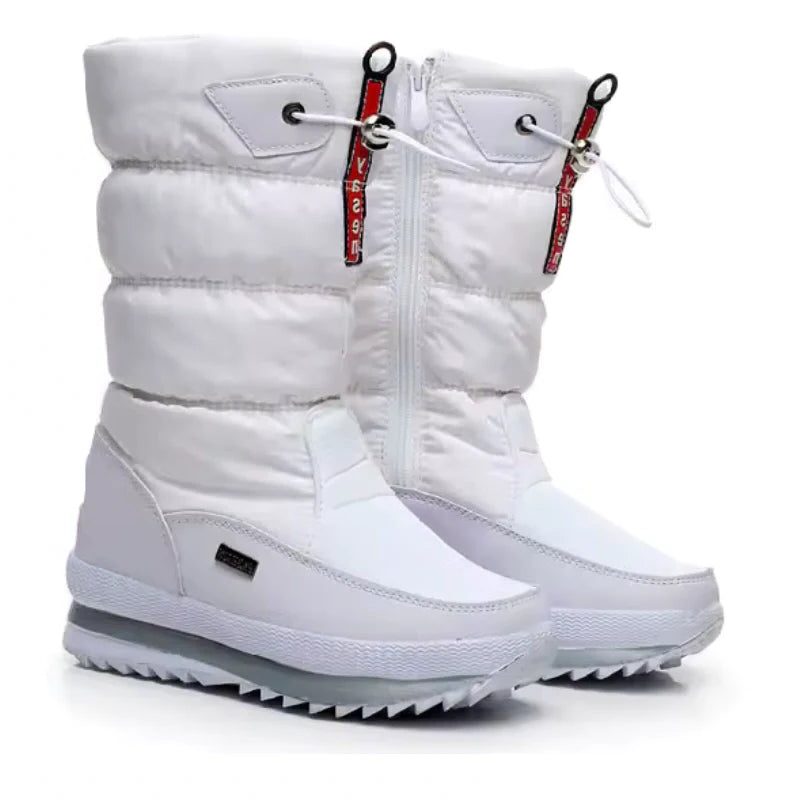 Janice | Cozy Mid Calf Puffer Snow Boots Women