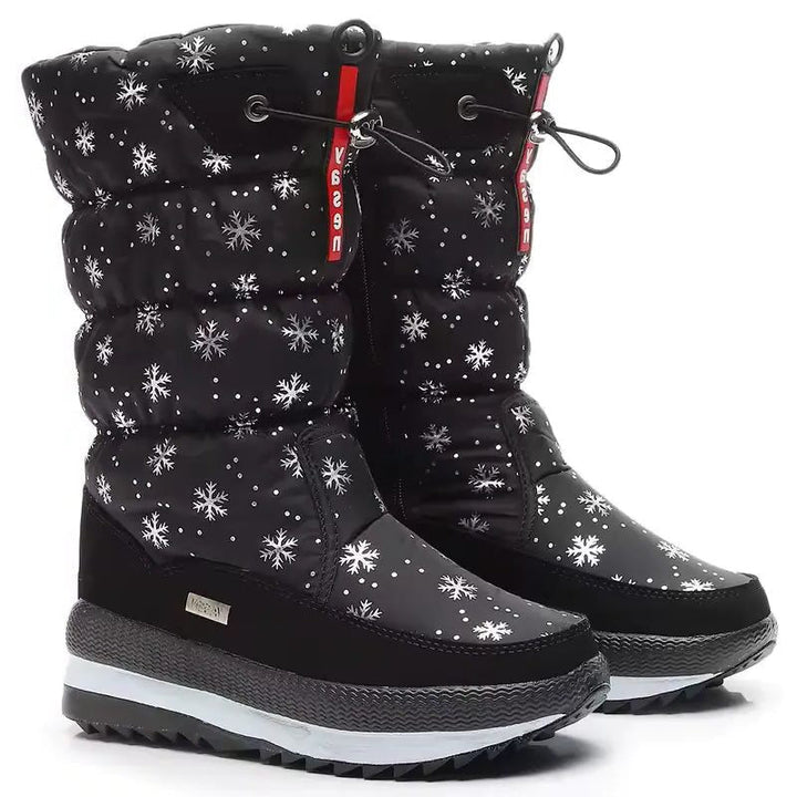 Janice | Cozy Mid Calf Puffer Snow Boots Women
