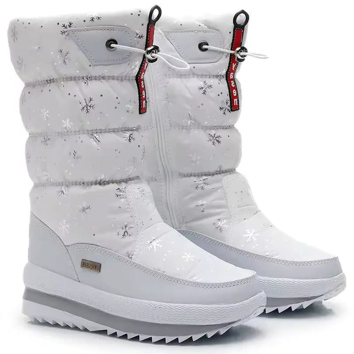 Janice | Cozy Mid Calf Puffer Snow Boots Women